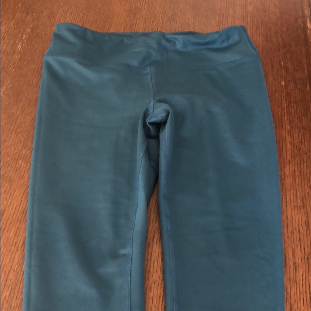 Alo high waisted leggings.  Turquoise